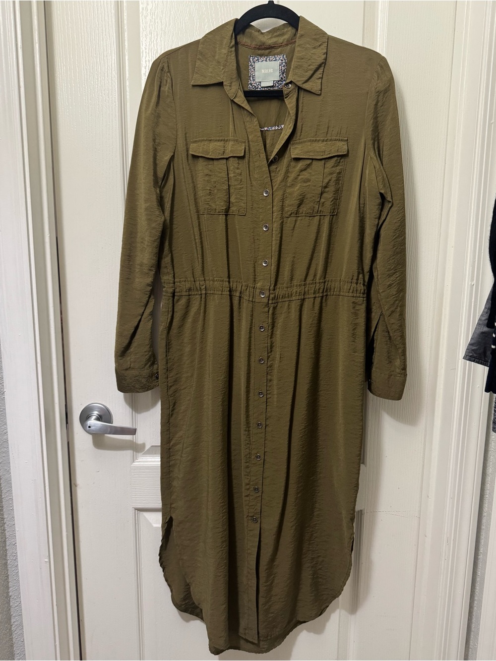 Maeve Drawstring Midi Shirtdress - Picture 4 of 7